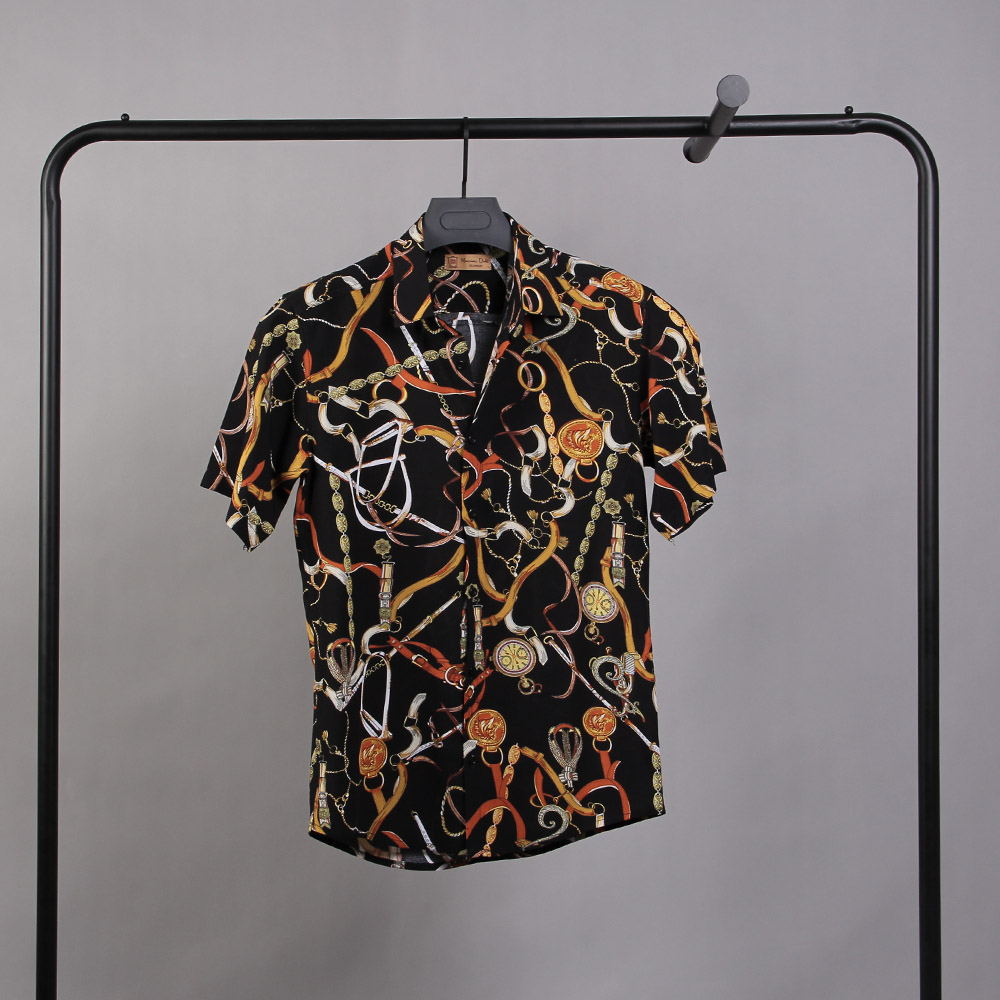 پیراهن هاوایی مدل sadra مشکی 